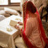 Bridal Red Dupatta with Golden Embroidery – Wedding Veil