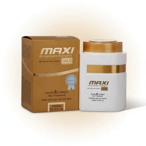 Maxi Brazilian Gold Protein & Keratin Hair Treatment – 1000ml